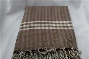 Peshtemal - Rug Colleciton - Brown - Grey Striped